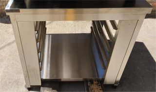 Βάση Φούρνου Ανοξείδωτη 5 Θέσεων 52x67Cm 84x77x82Cm - Μεταχειρισμένη.