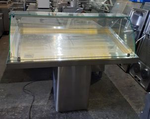 Ψαριέρα Με Βιτρίνα Niki Inox 144x91x118εκ (615/742)