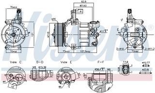 10046R - Συμπιεστής VW UP 11-79,SKODA CITIGO 11-19,SEAT Mii 11-19