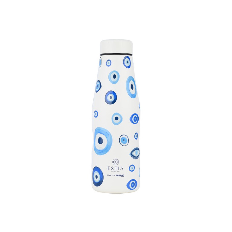 ESTIA ΘΕΡΜΟΣ TRAVEL FLASK SAVE THE AEGEAN 500ml SPIRIT OF LUCK
