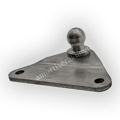 Βάση inox μπίλια 13mm ίσια τριγ. 47x69mm