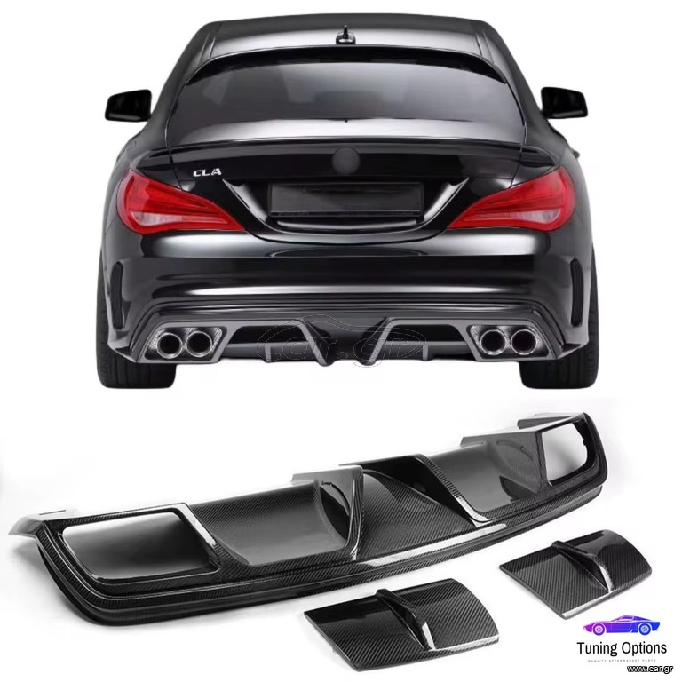 MERCEDES CLA C117 2013-2018 ΔΙΑΧΥΤΗΣ SPOILER ΠΙΣΩ ΠΡΟΦΥΛΑΚΤΗΡΑ 100% CARBON FIBER ORIGINAL