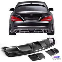 MERCEDES CLA C117 2013-2018 ΔΙΑΧΥΤΗΣ SPOILER ΠΙΣΩ ΠΡΟΦΥΛΑΚΤΗΡΑ 100% CARBON FIBER ORIGINAL