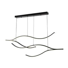 ΦΩΤΙΣΤΙΚΟ ΚΡΕΜΑΣΤΟ ΑΛΟΥΜΙΝΙO 30W 3000Κ 2260Lm 30x1200x1450mm ΜΑΥΡΟ ARTE ILLUMINA WAVES