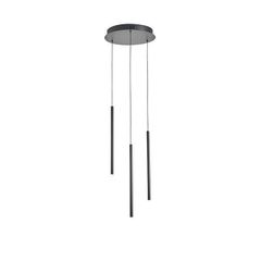 ΦΩΤΙΣΤΙΚΟ ΚΡΕΜΑΣΤΟ ΑΛΟΥΜΙΝΙΟ LED 6W 3000K 360Lm Φ300X1500mm ΜΑΥΡΟ ARTE ILLUMINA CASCADE