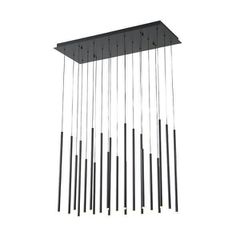 ΦΩΤΙΣΤΙΚΟ ΚΡΕΜΑΣΤΟ ΑΛΟΥΜΙΝΙΟ LED 47W 3000K 2820lm 940X1500mm ΜΑΥΡΟ ARTE ILLUMINA CASCADE