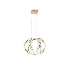 ΦΩΤΙΣΤΙΚΟ ΚΡΕΜΑΣΤΟ ΑΛΟΥΜΙΝΙO LED 38W 3000Κ 430X310mm ΧΡΥΣΟ ARTE ILLUMINA ORBIT