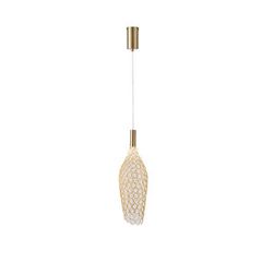 ΦΩΤΙΣΤΙΚΟ ΜΕΤΑΛΛΟ ΜΟΝΟΦΩΤΟ LED 6,3W 3000Κ 648Lm Φ146x1774mm  ΧΡΥΣΟ ARTE ILLUMINA PERFORATO