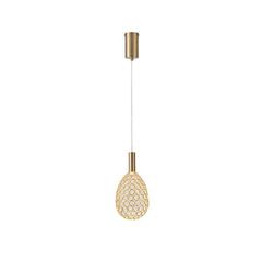 ΦΩΤΙΣΤΙΚΟ ΜΕΤΑΛΛΟ ΜΟΝΟΦΩΤΟ ΟΒΑΛ LED LED 6,3W 3000K 648Lm Φ140x1588mm ΧΡΥΣΟ ARTE ILLUMINA PERFORATO