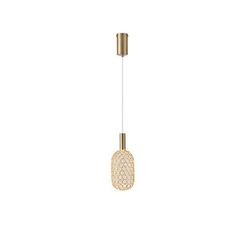 ΦΩΤΙΣΤΙΚΟ ΜΕΤΑΛΛΟ ΜΟΝΟΦΩΤΟ LED 6,3W 3000K 648Lm Φ130X1588mmΧΡΥΣΟ ARTE ILLUMINA PERFORATO