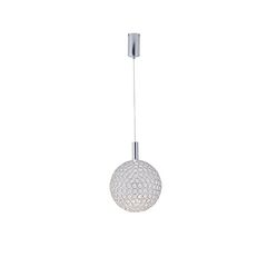 ΦΩΤΙΣΤΙΚΟ ΜΕΤΑΛΛΟ ΜΟΝΟΦΩΤΟ ΟΒΑΛ  LED 6,3W 3000K 648Lm Φ200x1388mm ΑΣΗΜΙ ARTE ILLUMINA PERFORATO