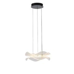 ΦΩΤΙΣΤΙΚΟ ΚΡΕΜΑΣΤΟ ΑΚΡΥΛΙΚΟ ΣΤΡΟΓΓΥΛΟ LED 34W  Ø 340mm 3000K 3024Lm ΜΑΥΡΟ ARTE ILLUMINA FIRENZE