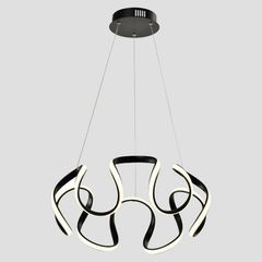 ΦΩΤΙΣΤΙΚΟ ΚΡΕΜΑΣΤΟ ΑΛΟΥΜΙΝΙΟ ΣΤΡΟΓΓΥΛΟ LED 60W 3200Lm Φ520X120mm 3CCT (3000K, 4000K, 6000K) ΜΑΥΡΟ ARTE ILLUMINA ORBIT