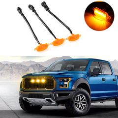 Φώτα LED Μάσκας Raptor Style (12-24V) Universal  Πορτοκαλί  Σετ 3 Τεμαχίων