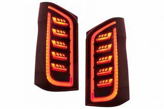 Πισινά Φανάρια Set Για Mercedes-Benz Vito W447 14+ Maybach Look Full Led Bar & Led Signal Dynamic Κόκκινο/Crystal Carner