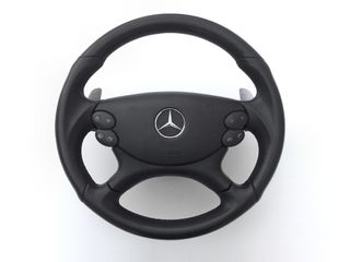 MERCEDES ΔΕΡΜΑΤΙΝΟ ΤΙΜΟΝΙ CLK / CLS / E / SL 63 AMG ΜΕ PADDLES F1 ΓΝΗΣΙΟ W209 CLK 209 W211 E 211 W219 CLS 219 R230 SL 230