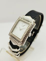 VERSACE GOLDPLATE G20 LL LADIES WATCH ΑΝΟΞΕΙΔΩΤΟ ΑΤΣΑΛΙ ΚΑΙ ΔΕΡΜΑΤΙΝΟ ΛΟΥΡΑΚΙ Α90066 ΤΙΜΗ 1.400 ΕΥΡΩ