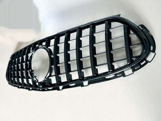 Μασκα Εμπρος Mercedes GLC (X254) (C254) 2023-up Panamericana Gloss Black AMG Bumper-thumb-8