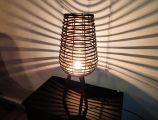 Φωτιστικό Ξύλινο Σπιράλ 60cm