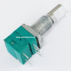 10mm MONO 10KB ΠΟΤΕΝΣΙΟΜΕΤΡΟ ΠΕΡΙΣΤΡΟΦΙΚΟ ΣΑΣΙ ΑΞΟΝΑΣ FLAT 10mm + ΜΠΟΥΤΟΝ