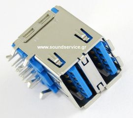 ΒΥΣΜΑ USB-3-A-PCB ΔΙΠΛΟ ΘΗΛΥΚΟ ΓΩΝΙΑ ΠΛΑΚΕΤΑΣ 18-ΕΠΑΦΩΝ