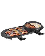 VEVOR Hot Pot με Γκριλ 2200W Ηλεκτρική άκαπνη ψησταριά και ζεστή κατσαρόλα 2 σε 1