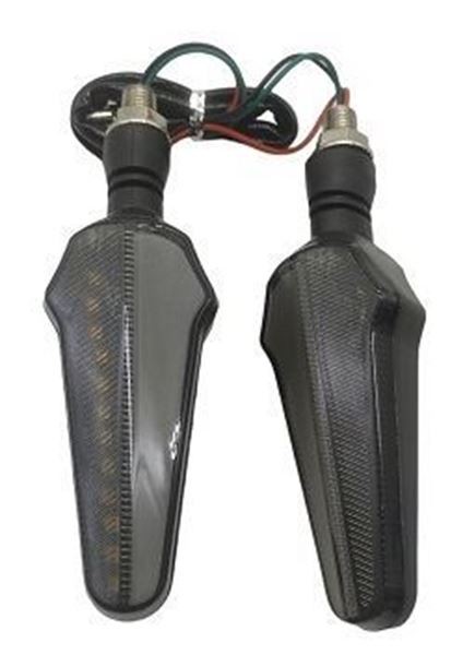 ΦΛΑΣ LED ΜΑΥΡΟ ΑΣΠΡΟ ΣΕΤ C-011 ΜΙΝΙ SEQUENTIAL