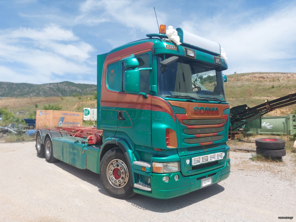 Ανατρεπόμενο Για Containers Με Βραχίονες Scania 2008 R500 6X2