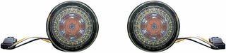 Κωδ.356820 CUSTOM DYNAMICS ζευγάρι φλας Led Dynamic Ringz™ PB-AW-JAE Φιμέ κρύσταλλο 2τεμ τηλ.215-215-8211