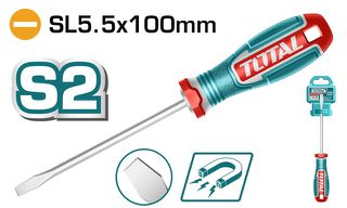 Κατσαβίδι Μαγνητικό ΙΣΙΟ TOTAL SL 5 Χ 100mm Επαγγελματικό ( TSDSL5100 )