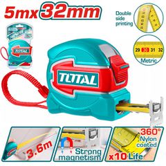 Μετροταινία TOTAL 5m X 32mm Μετρικό Επαγγελματικό ( TMT80532M )