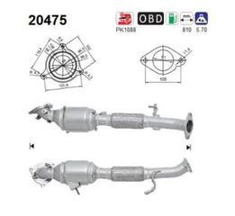 ΚΑΤΑΛΥΤΗΣ FORD KUGA 1.5/1.6cc EcoBoost 2013-2019         KARALOIZOS exhaust
