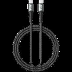 BWOO Braided Καλώδιο USB-C - USB-C 2m 60W Μαύρο