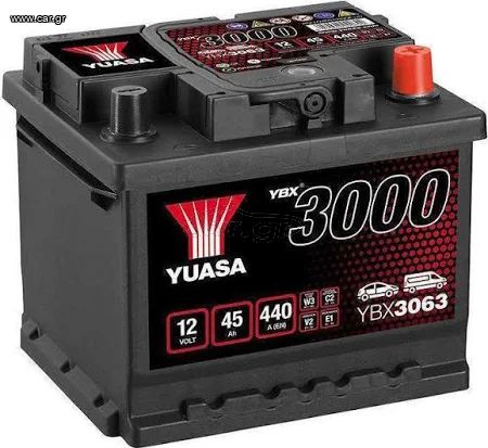 Μπαταρία αυτοκινήτου YUASA 3063 45Ah 12V