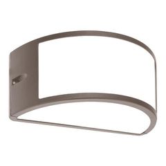 Arte Illumina Απλίκα Τοίχου Οβάλ E27 Max 10W LED 220x121x108 IP54 Γκρι PRO (145-20212)