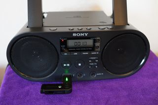 Sony Φορητό Ηχοσύστημα ZS-PS50 με CD / MP3 / USB / Ραδιόφωνο σε Μαύρο Χρώμα