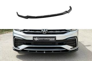 Εμπρός Σπλίτερ Volkswagen Tiguan R / R-Line Mk2 Facelift (2020-2024) μαύρο γυαλιστερό abs πλαστικό