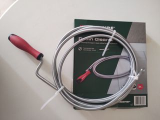 Σπιράλ Γερμανικό απόφραξης αποχετεύσεων, Μήκος 3m, ελατηριωτό ατσάλι γαλβανισμένο, εύκαμπτο,με δαγκάνα και περιστροφή μανιβέλας.