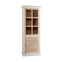 ΞΥΛΙΝΗ ΜΟΝΗ ΡΑΦΙΕΡΑ ΜΕ ΓΥΑΛΙ 75x45x200EK
