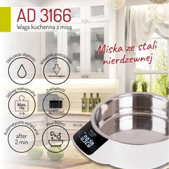 Adler AD 3166 Electronic kitchen scale-thumb-3