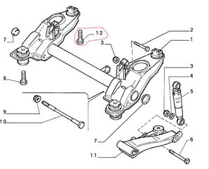 ΒΙΔΑ(ΜΠΟΥΛΟΝΙ)ΓΝΗΣΙΟ ΟΠΙΣΘΙΟΥ ΑΞΟΝΑ ALFA ROMEO FIAT LANCIA 1994-1999