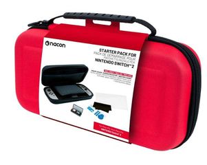 Nacon Pouch and Protection Pack for Nintendo Switch 2 (Red)/ Nintendo Switch 2