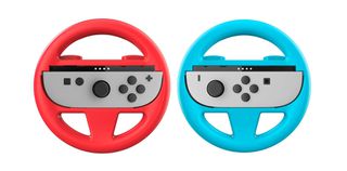 Wheel Duo Pack til Nintendo Switch II – 2 Rat til Joy-Con i Rød og Blå / Nintendo Switch 2
