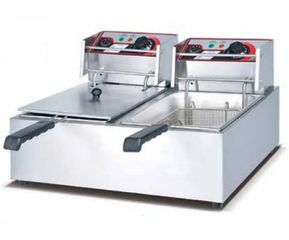 Φριτέζα διπλή ηλεκτρική Karamco (580*460*310mm – 6+6lt) (Κ1266)