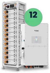 V-TAC KIT Φωτοβολταϊκού Υψηλής Τάσης με Τριφασικό Υβριδικό Inverter Deye 50kW & Αποθήκευση 61.44kWh – VT-409CCT – SKU 12284
