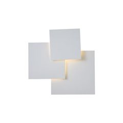 Φωτιστικό τοίχου LED 16W θερμό χρώμα φωτός 3000Κ 1400lm 450X440mm λευκό ARTE ILLUMINA THALIA