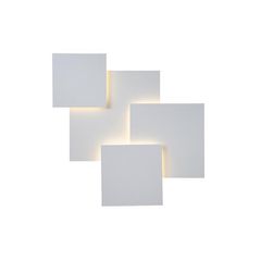 Φωτιστικό τοίχου THALIA μεταλλικό LED 30W 2600Lm θερμό χρώμα φωτός 3000Κ 550x550mm λευκό ARTE ILLUMINA