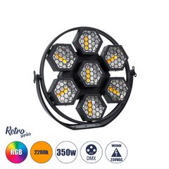 Φωτιστικό ειδικών εφέ Digital Matrix Pixel & Blinder 7x50W LED COB θερμό χρώμα 2200K & 168x0.5W LED RGB