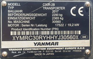 Ντάμπερ - Dumper Yanmar 2017 CARRIER C30R-thumb-25