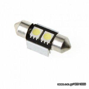 Led Canbus Σωληνωτό 2 SMD White.....Sound☆Street.....